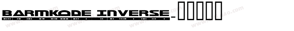 BarMKode Inverse字体转换